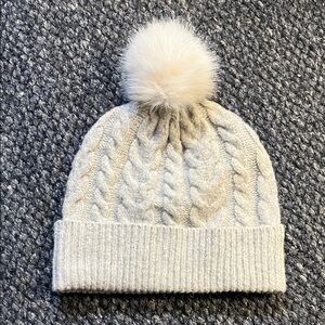 JoievGray Cable Winter Hat with Tassel